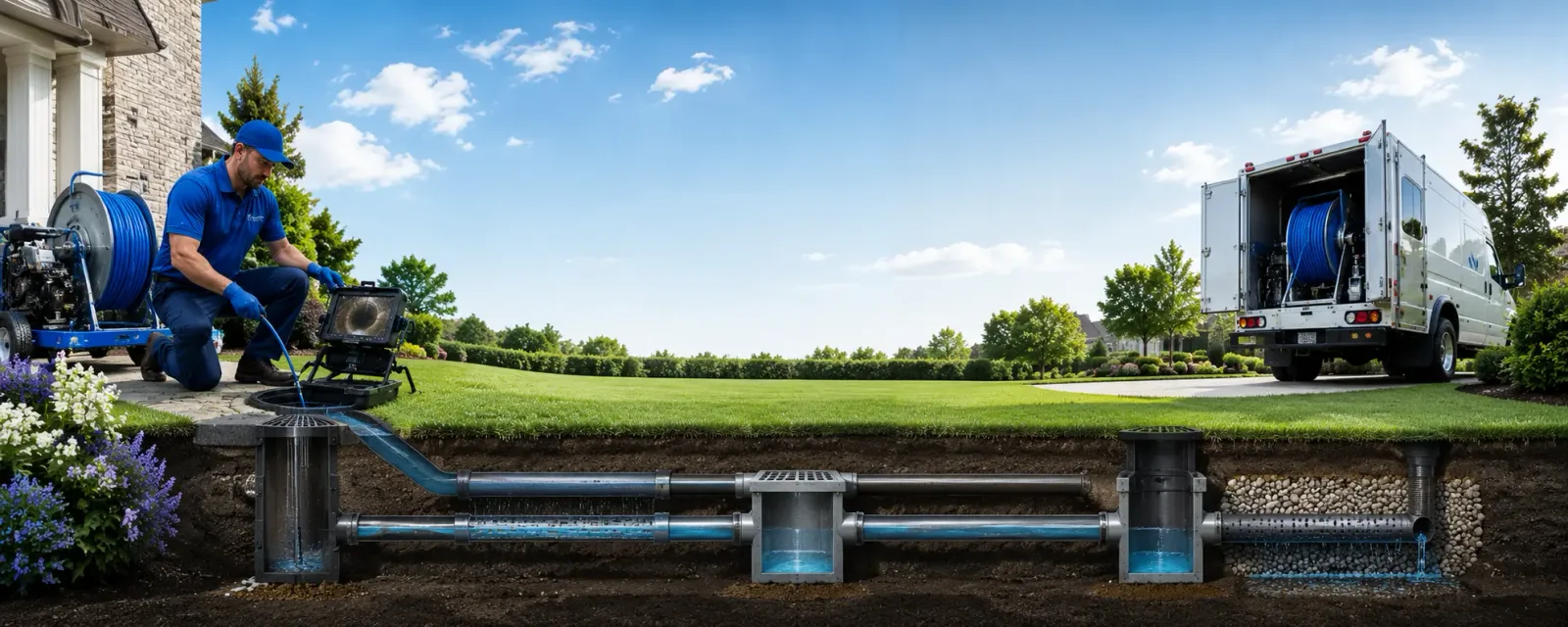 Outdoor drain cleaning information for Sullivan, OH